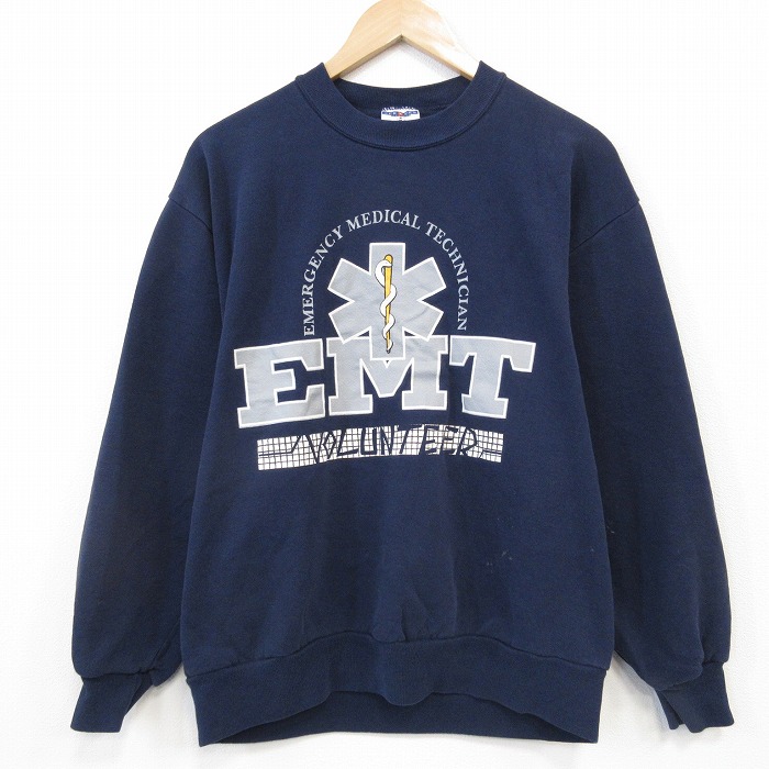 ジャージーズ 90s 長袖スウェット EMT ネイビー M | 古着