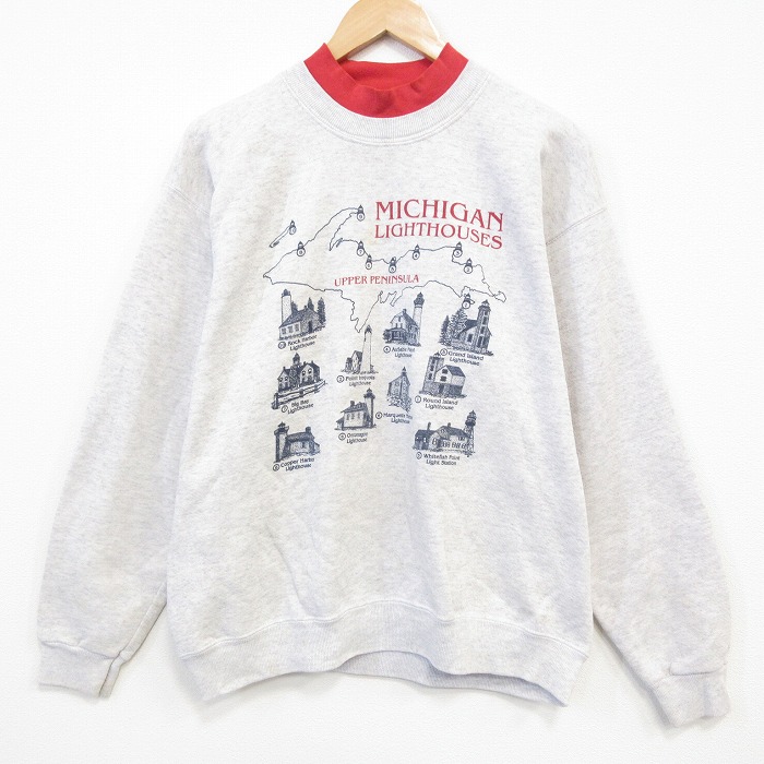 リー 90s 長袖スウェット ミシガン グレー L | 古着