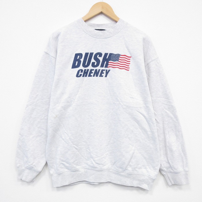 00s 長袖スウェット ブッシュ グレー XL | 古着