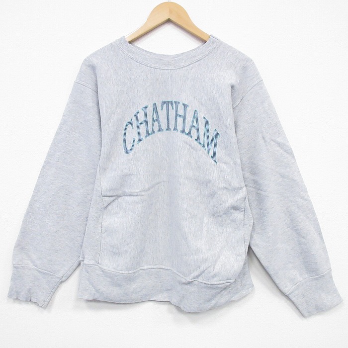 チャタム 90s 長袖スウェット CHATHAM グレー L | 古着