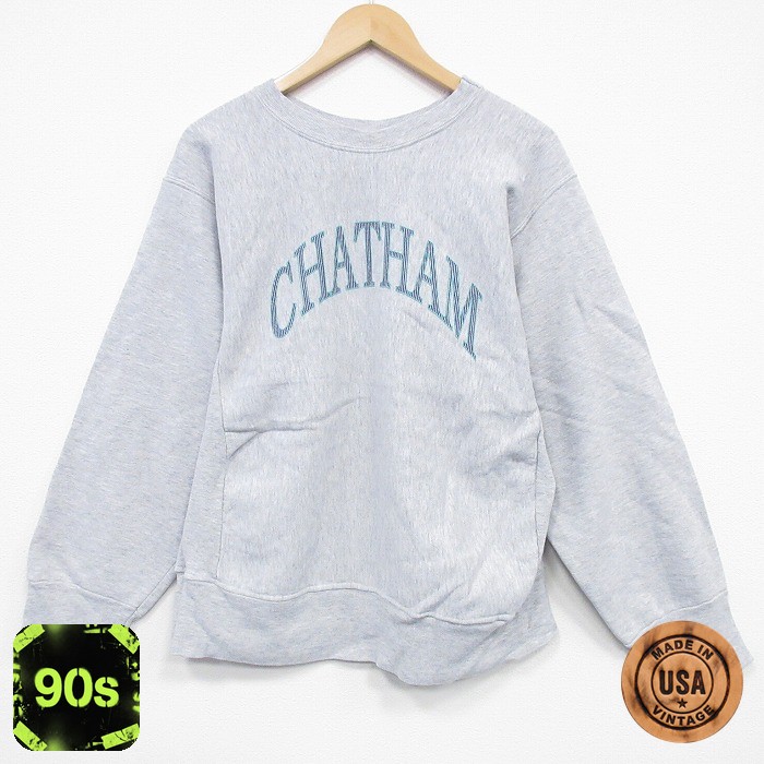 【50%OFF】チャタム 90s 長袖スウェット CHATHAM グレー L | 古着