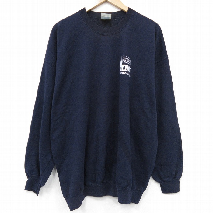00s 長袖スウェット HOME ネイビー XL | 古着