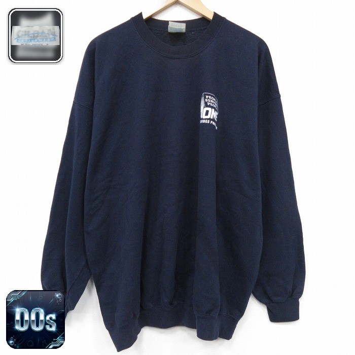 【50%OFF】00s 長袖スウェット HOME ネイビー XL | 古着