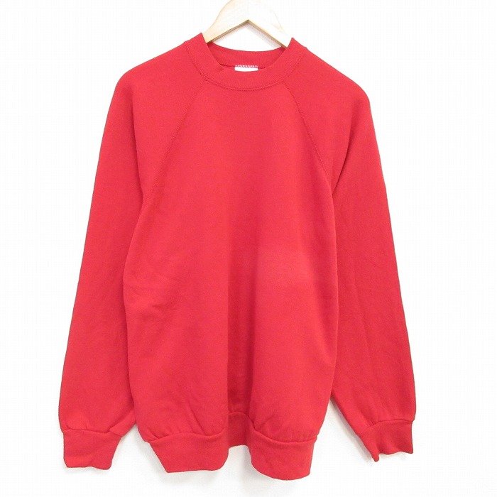 TULTEX 90s 長袖スウェット ラグラン レッド L | 古着