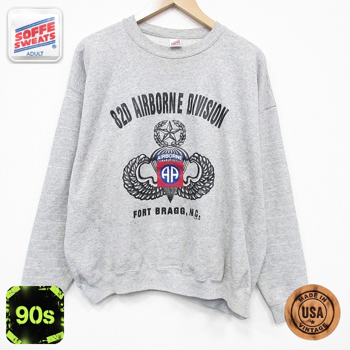 【50%OFF】90s 長袖スウェット ミリタリー グレー XL | 古着