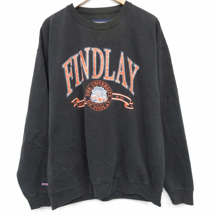 ジャンスポーツ 90s 長袖スウェット FINDLAY ブラック XL | 古着