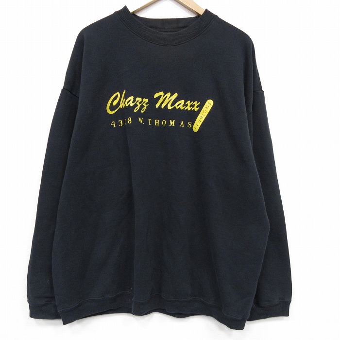 長袖スウェット Chazz ブラック XL | 古着