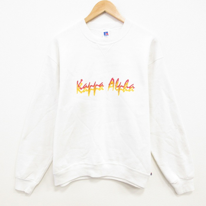 ラッセル 80s 長袖スウェット Kappa ホワイト L | 古着