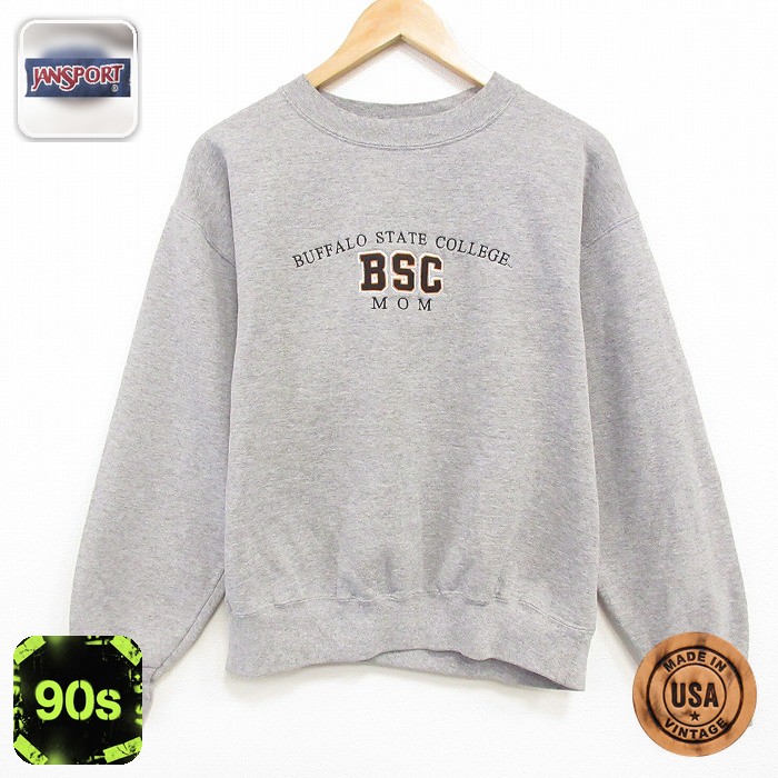 ジャンスポーツ 90s 長袖スウェット BSC グレー L | 古着