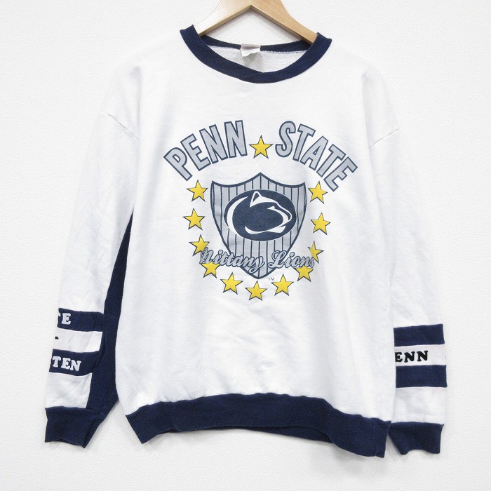 90s 長袖スウェット PENN ホワイト M | 古着