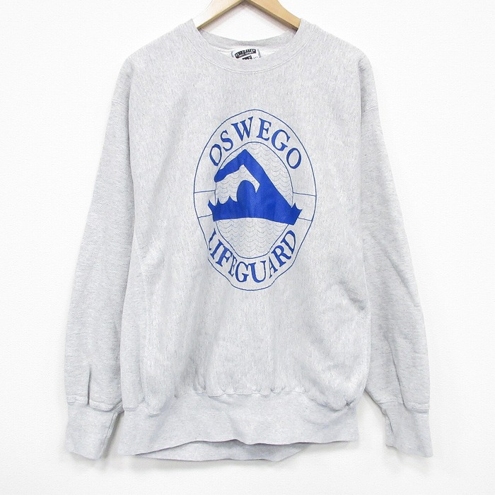 リー 90s 長袖スウェット OSWEGO グレー XL | 古着