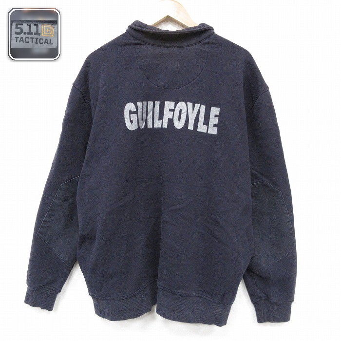 【50%OFF】5.11タクティカル 長袖ハーフジップスウェット ブラック XL | 古着