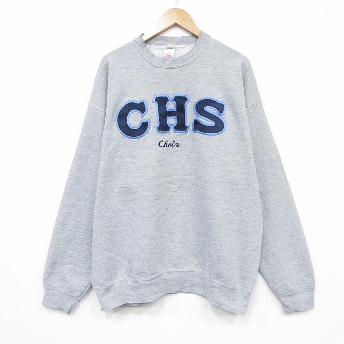 フルーツオブザルーム 90s 長袖スウェット CHS グレー XL | 古着