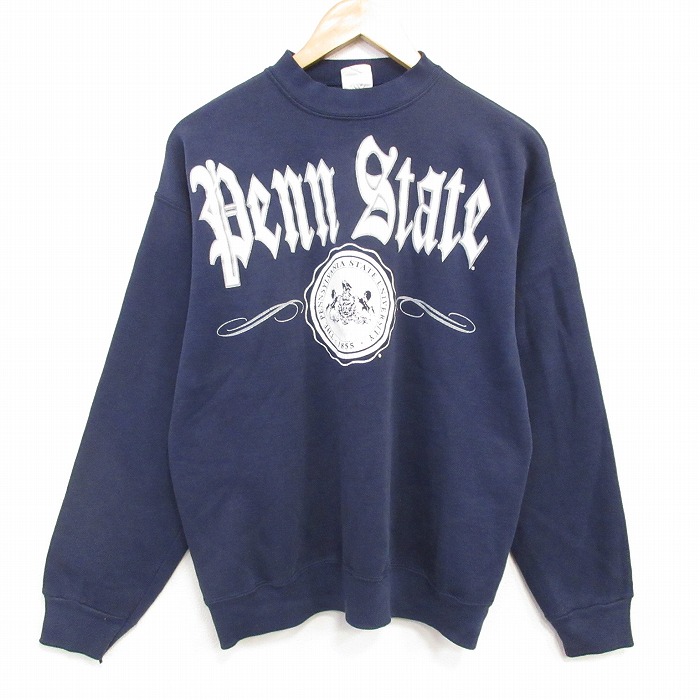 Penn 90s 長袖スウェット カレッジ ネイビー L | 古着