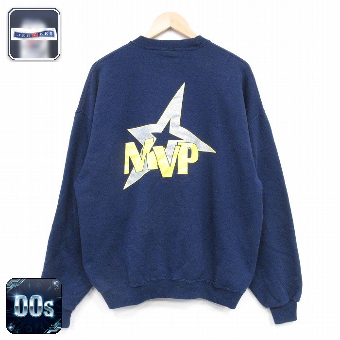 【50%OFF】ジャージーズ 00s 長袖スウェット MVP ネイビー XL | 古着