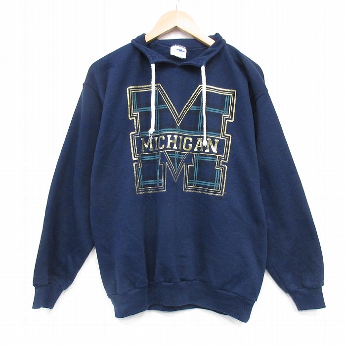 ミシガン 90s 長袖スウェット ネイビー L | 古着