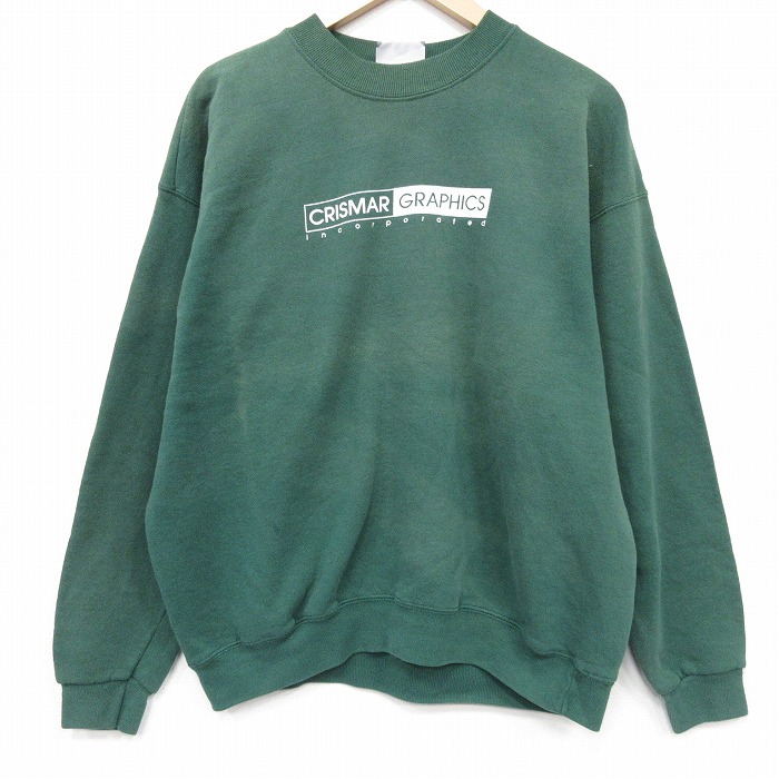 リー 90s 長袖スウェット CRISMAR ライトグリーン XL | 古着