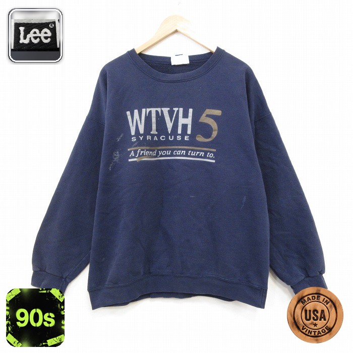 【50%OFF】リー 90s 長袖スウェット WTVH ネイビー XL | 古着