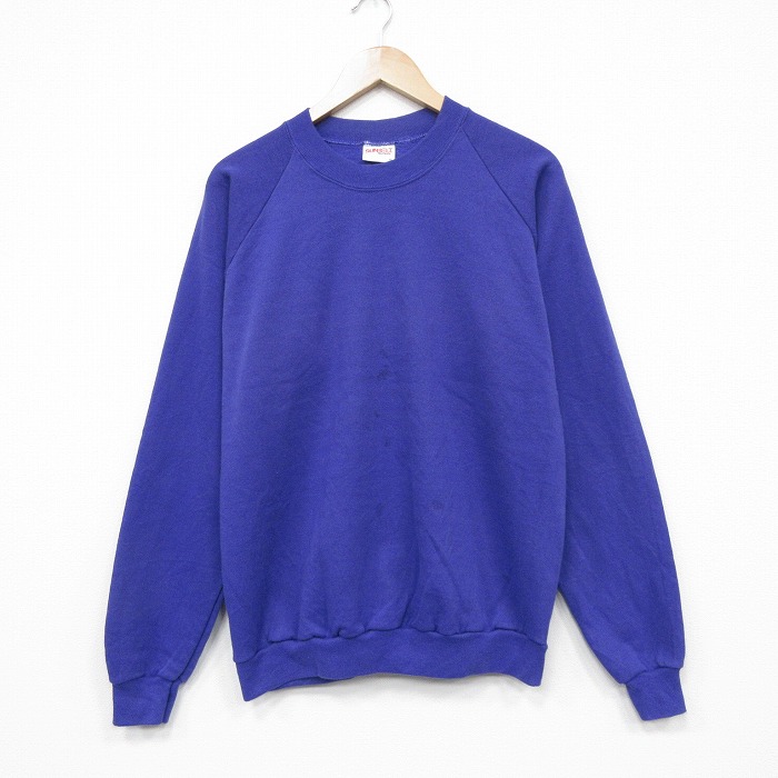 90s 長袖スウェット パープル L | 古着
