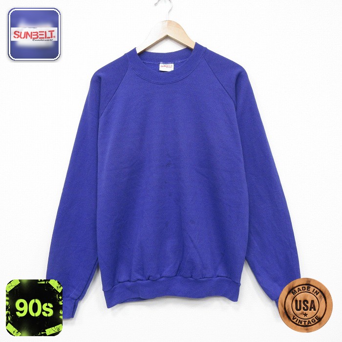 【50%OFF】90s 長袖スウェット パープル L | 古着