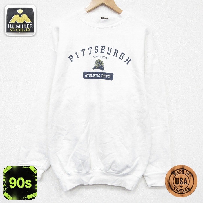 【50%OFF】ピッツバーグパンサーズ 90s 長袖スウェット ホワイト L | 古着