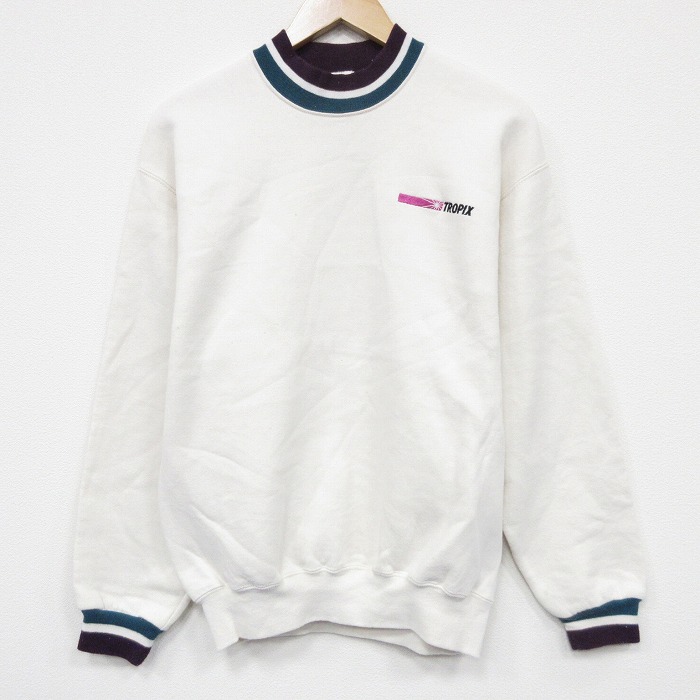 ジャージーズ 90s 長袖スウェット TROPIX ホワイト M | 古着
