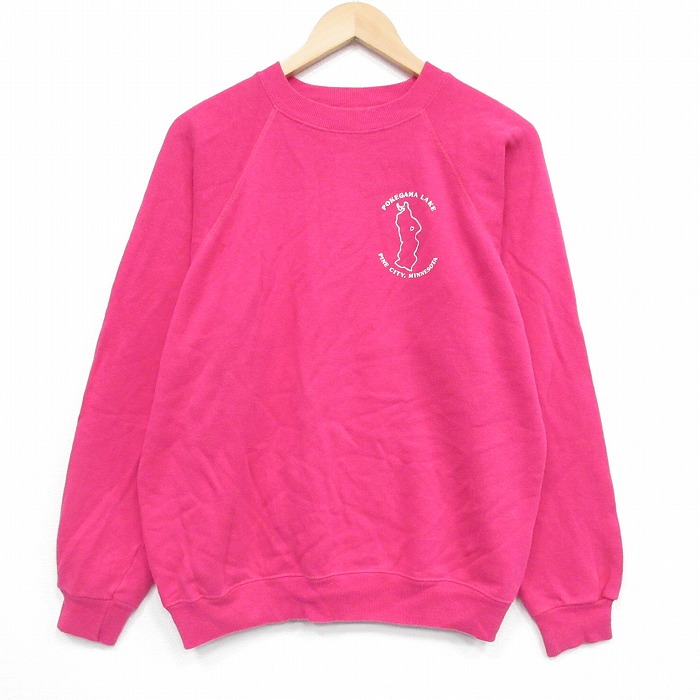 ヘインズ 80s 長袖スウェット ミネソタ ピンク M | 古着