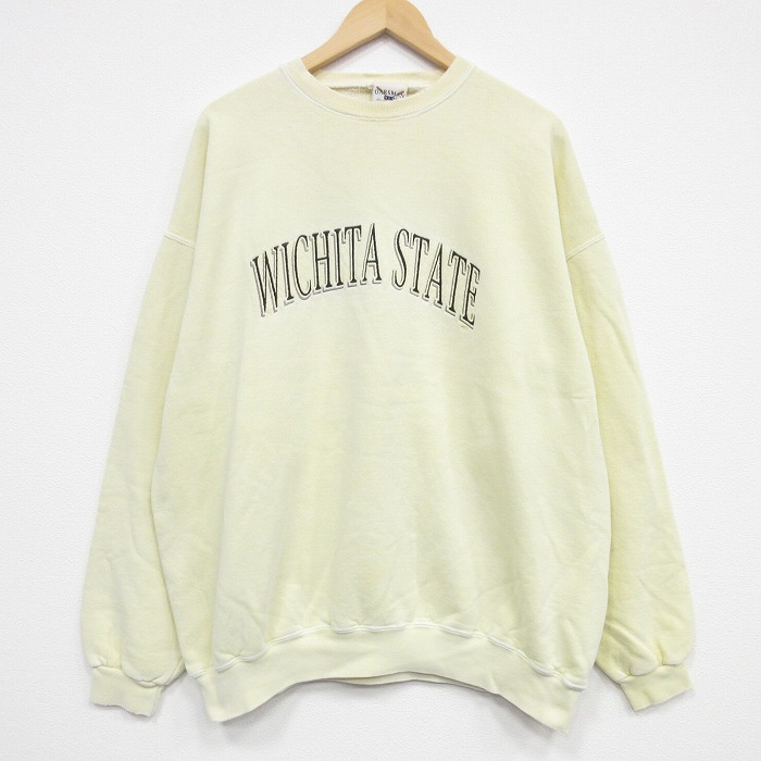 90s 長袖スウェット WICHITA イエロー XL | 古着