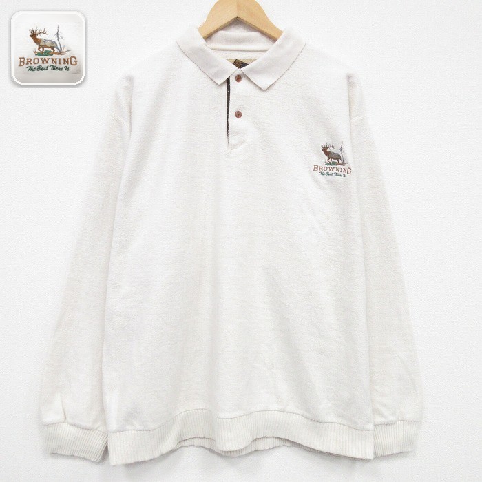 【50%OFF】BROWNING 長袖トップス シカ ベージュ XL | 古着