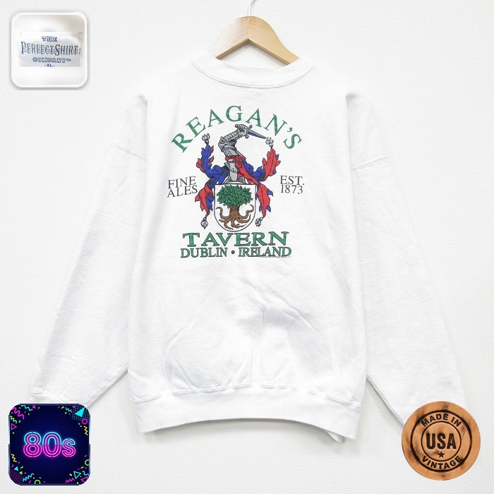 【50%OFF】80s 長袖スウェット TAVERN ホワイト XL | 古着