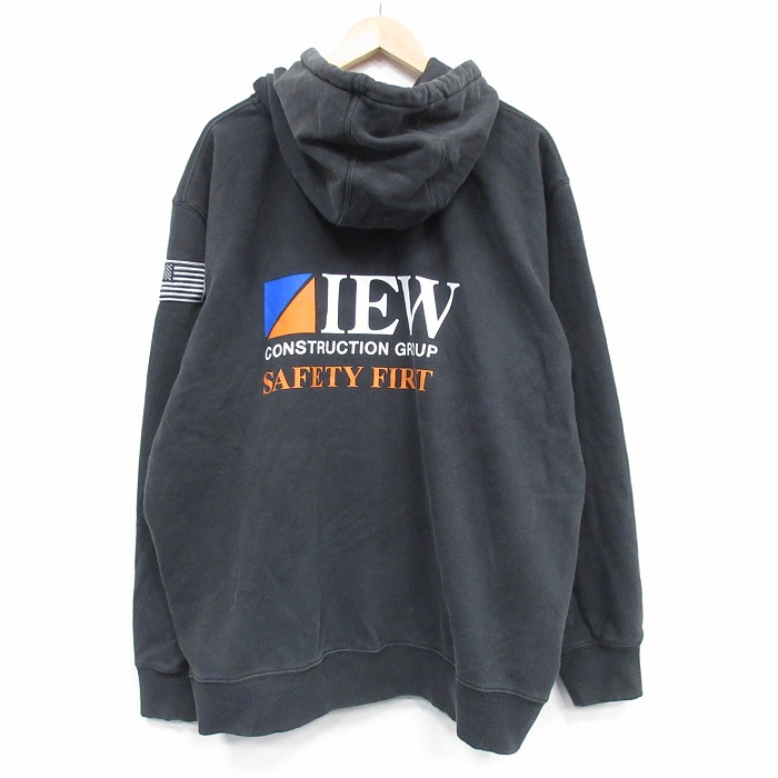 カーハート 長袖パーカー IEW ブラック XL | 古着