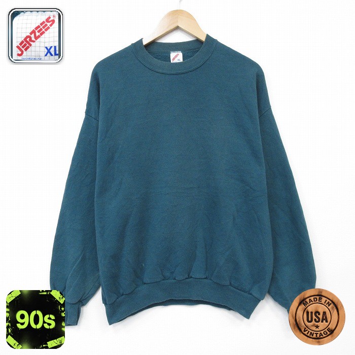 【50%OFF】ジャージーズ 90s 長袖スウェット ブルー XL | 古着