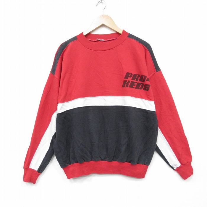 プロケッツ 90s 長袖スウェット レッド XL | 古着