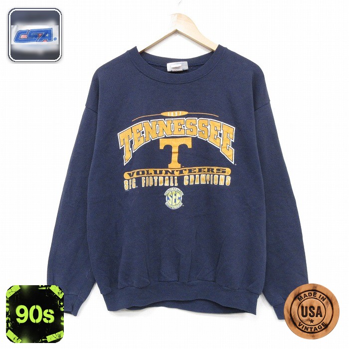 【50%OFF】テネシー 90s 長袖スウェット ネイビー L | 古着