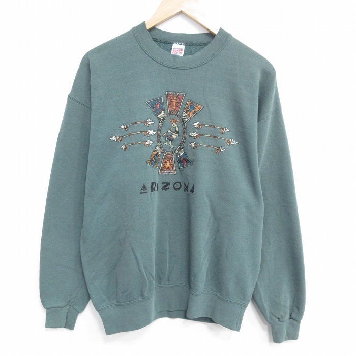 アリゾナ 90s 長袖スウェット グリーン L | 古着