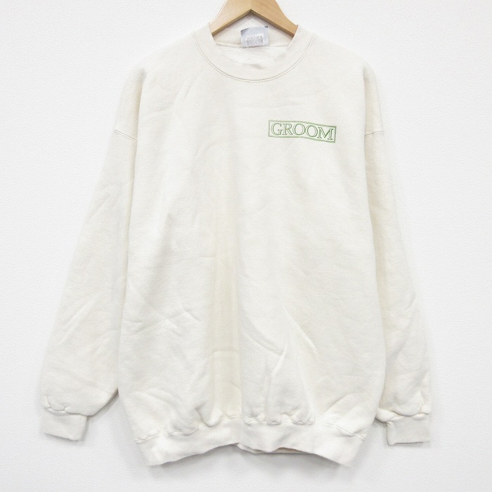 リー 90s 長袖スウェット GROOM ベージュ XL | 古着
