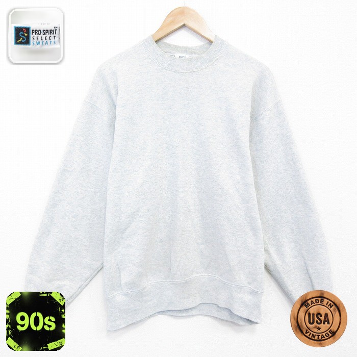 90s 長袖スウェット グレー L | 古着