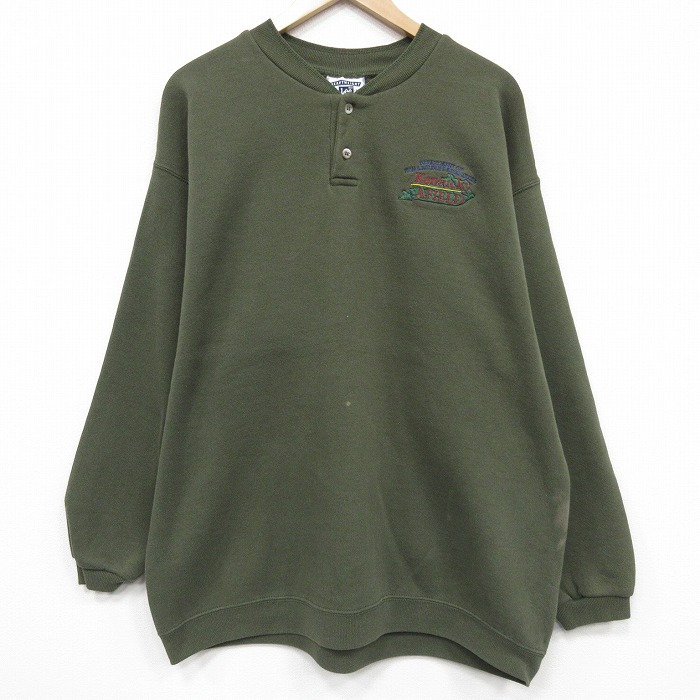 リー 90s 長袖スウェット ケンタッキー グリーン XL | 古着
