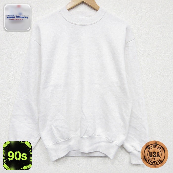 【50%OFF】ジャージーズ 90s 長袖スウェット ホワイト M | 古着