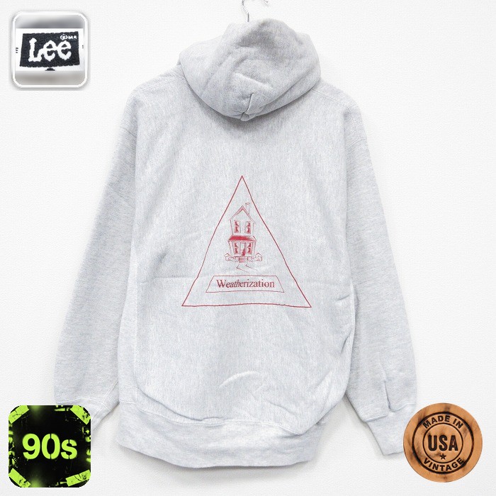 リー 90s 長袖パーカー 家 グレー XL | 古着