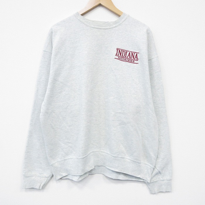 フルーツオブザルーム 90s 長袖スウェット インディアナ グレー XL | 古着