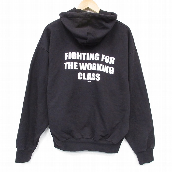 XL★古着 長袖 スウェット パーカー メンズ 00年代 00s CLASS 黒 26jan14