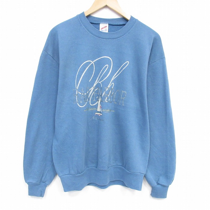 ジャージーズ 90s 長袖スウェット ヨット ネイビー L | 古着