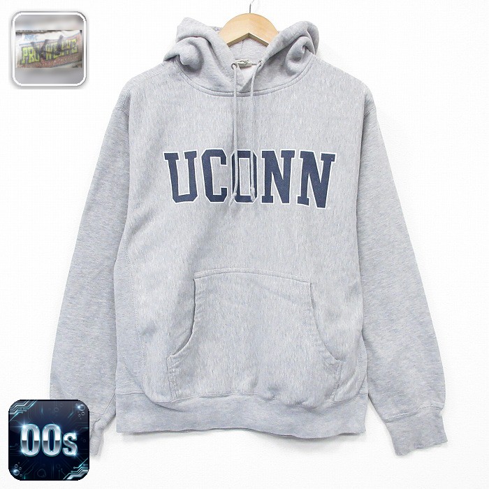 00s 長袖パーカー UCONN グレー L | 古着