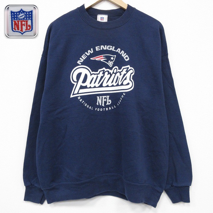 【50%OFF】NFL ニューイングランドペイトリオッツ スウェット アメフト ネイビー XL | 古着