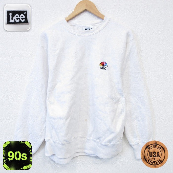【50%OFF】リー 90s 長袖スウェット NBC ホワイト L | 古着