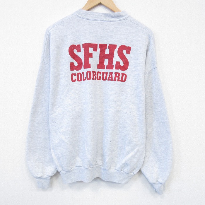 ジャージーズ 90s 長袖スウェット SFHS グレー XL | 古着