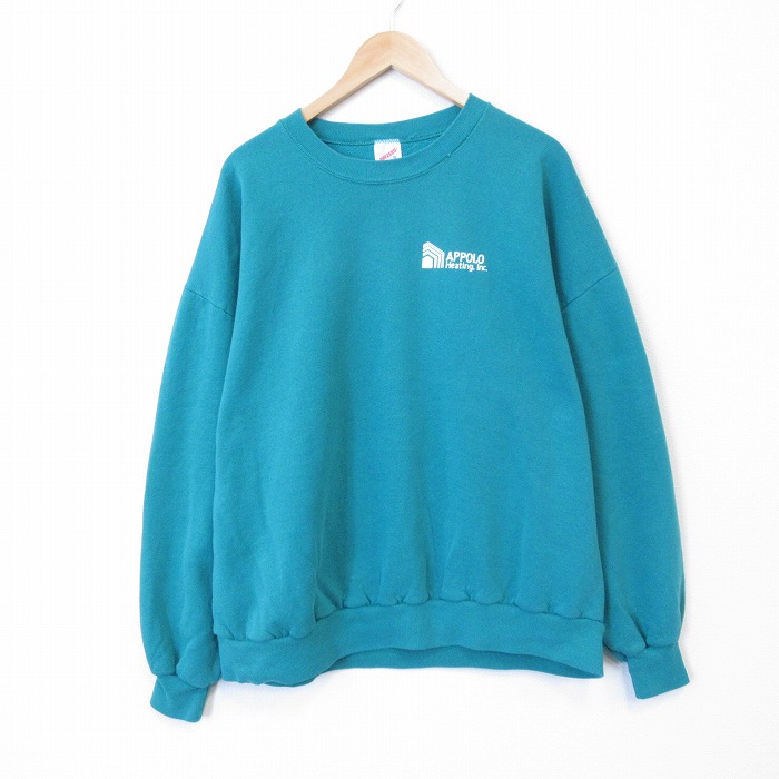 ジャージーズ 90s 長袖スウェット APPOLO ブルー XL | 古着