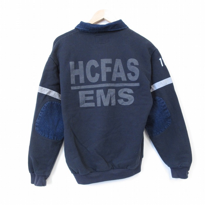 EMS 90s ハーフジップスウェット EMS ブラック L | 古着