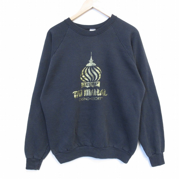 フルーツオブザルーム 90s 長袖スウェット カジノリゾート ブラック L | 古着